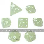 kuva on linkki tuotesivulle: Gelatinous Cube Dice Set Glow-in-the-Dark (7)