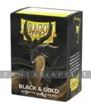 kuva on linkki tuotesivulle: Dragon Shield: Matte Dual Sleeves Black & Gold (100)
