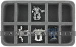 Foam Tray 50 mm (2 inches) Half-size with 10 Slots For Huge Battletech Mechs
