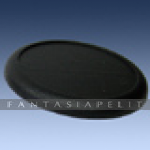 50mm Black Round Plastic Bases (3)