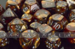 Lustrous: Polyhedral Gold/Silver 7-Die Set