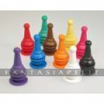 Plastic Large Pawns (10 Multi-color) (5 Sets)