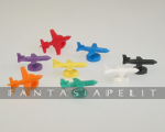 Small Airplane Pawns (7 Assorted Colors) (5 Sets)