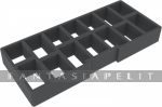 Feldherr 3-pieces Refill Set For Chessex Box Small - Foam Insert with 14 Compartments