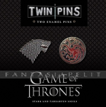 Game of Thrones: Twin Pins -Stark and Targaryen Sigils