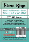 Sleeve Kings Mini Chimera Card Sleeves (43x65mm) (110)