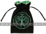 Dice Bag: Forest Black/Green Velour