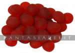 Crystal Red Frosted Glass Stones in 5.5 inch Tube (40)