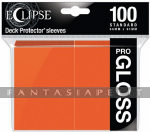 Deck Protector Standard: Eclipse Pro-Gloss Pumpkin Orange (100)