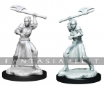 Critical Role Unpainted Miniatures: Half-Elf Echo Knight and Echo Female (2)