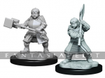 Critical Role Unpainted Miniatures: Dwarf Dwendalian Empire Fighter Female (2)