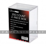 2-Piece 250-Count Clear Card Storage Box