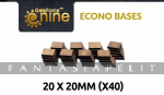 GF9 Econo Bases 20x20mm (x40)