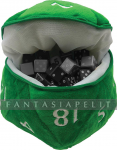 D20 Plush Dice Bag: Green (6,5 Inches)
