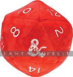 Dungeons and Dragons: Jumbo D20 Dice Plush, Red (10 Inches)