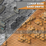 BattleTech: Battlemat P -Alien Worlds, Lunar Base/Sand Drifts