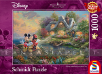Disney Puzzle: Thomas Kinkade -Mickey & Minnie Sweetheart Cove (1000 pieces)