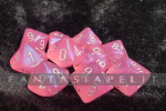 Borealis: Pink/silver Luminary Set of Ten d10s 