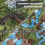 BattleTech: Battlemat I -Tukayyid, Pozoristu Mountains/Kozice Valley