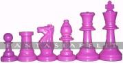 Chaos Chess: Purple Chess Set with Extra Queen & Bag