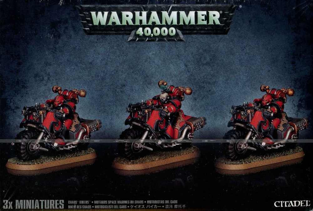 Chaos Space Marines: Chaos Bikers (3)