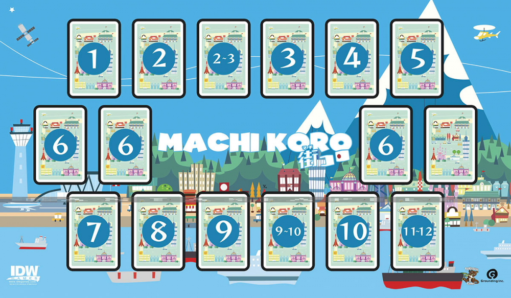 Machi Koro Deluxe Game Mat