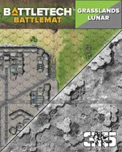 BattleTech: Battlemat B -Lunar/Grasslands