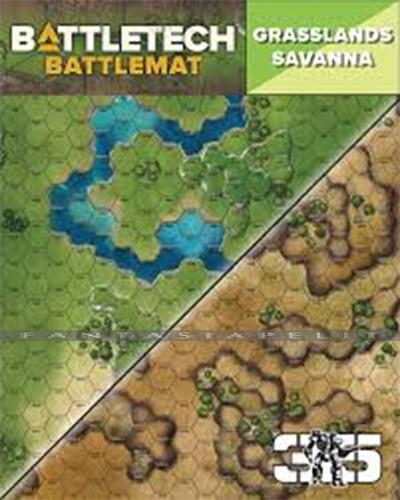 BattleTech: Battlemat D -Savanna/Grasslands