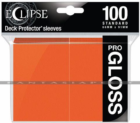 Deck Protector Standard: Eclipse Pro-Gloss Pumpkin Orange (100)