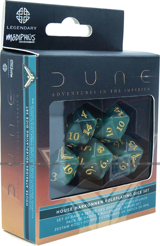 Dune: Adventures in the Imperium RPG -Dice Set, Atreides
