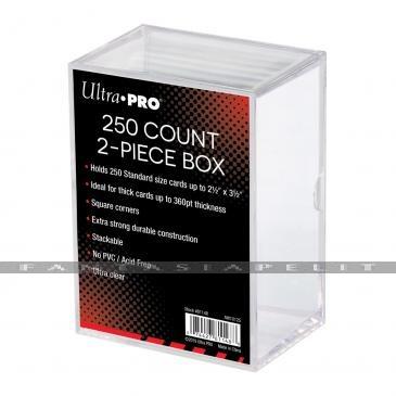 2-Piece 250-Count Clear Card Storage Box