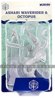 Critical Role Unpainted Miniatures: Ashari Waverider & Octopus (2)