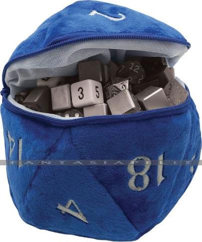 D20 Plush Dice Bag: Blue (6,5 Inches)