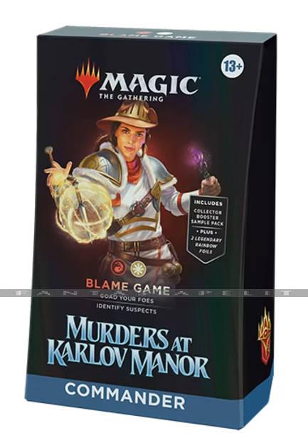 Magic the Gathering: Murders at Karlov Manor Commander Deck -Blame Game