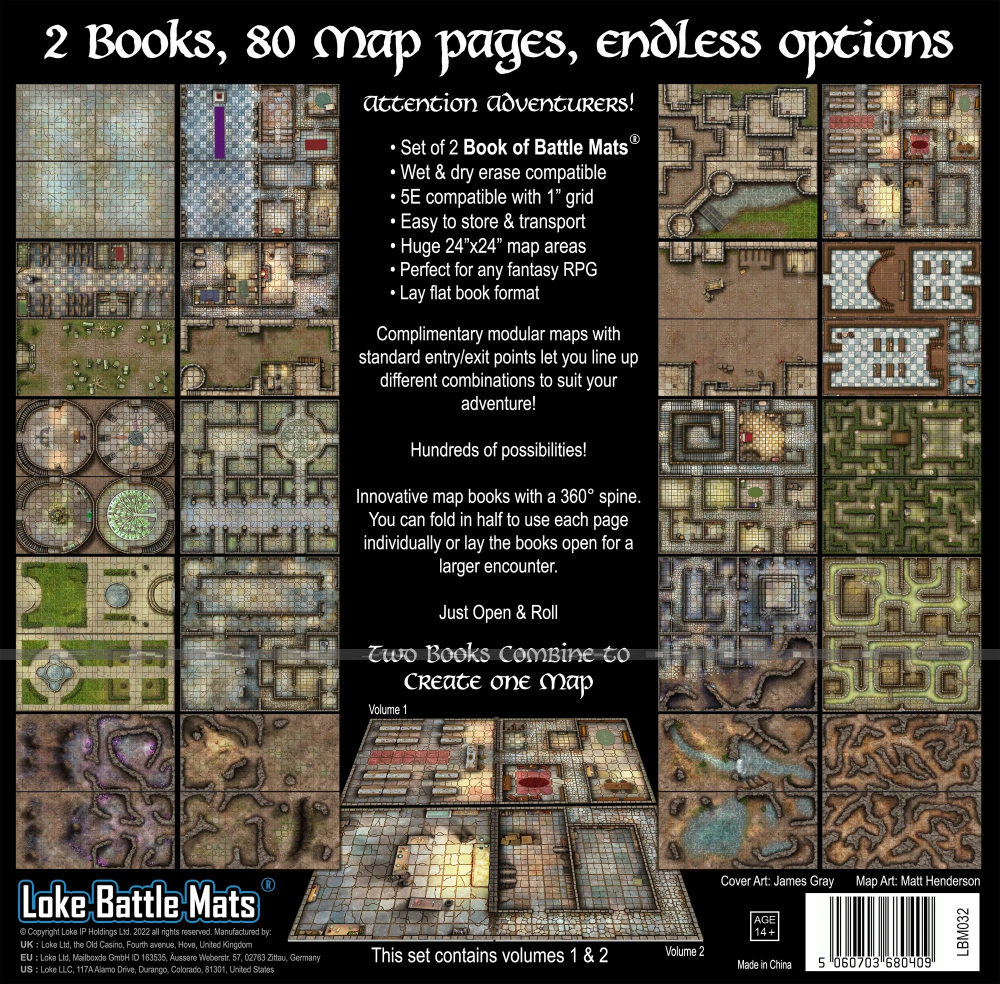 Book of Battle Mats: Castles, Crypts & Caverns - kuva 2