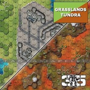 BattleTech: Battlemat E -Tundra / Grasslands
