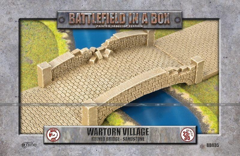 Battlefield in a Box - Wartorn Village: Ruined Bridge, Sandstone (30mm)